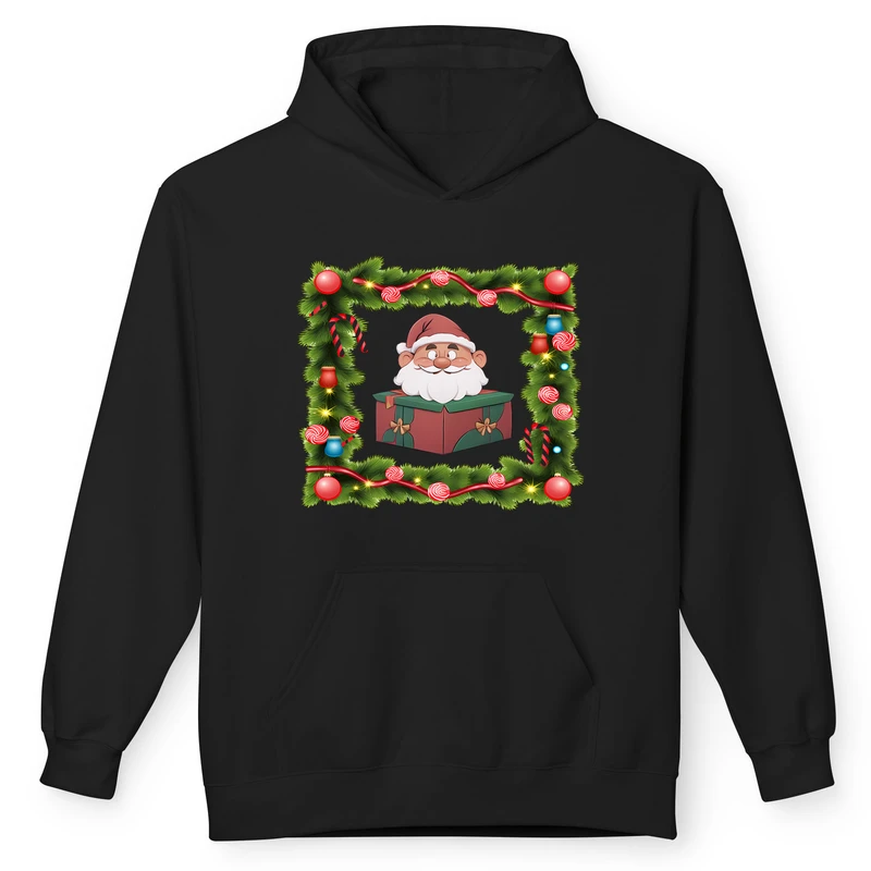 هودی مردانه پاد آفرین مدل کریسمس کد 56 طرح بابا نوئل 