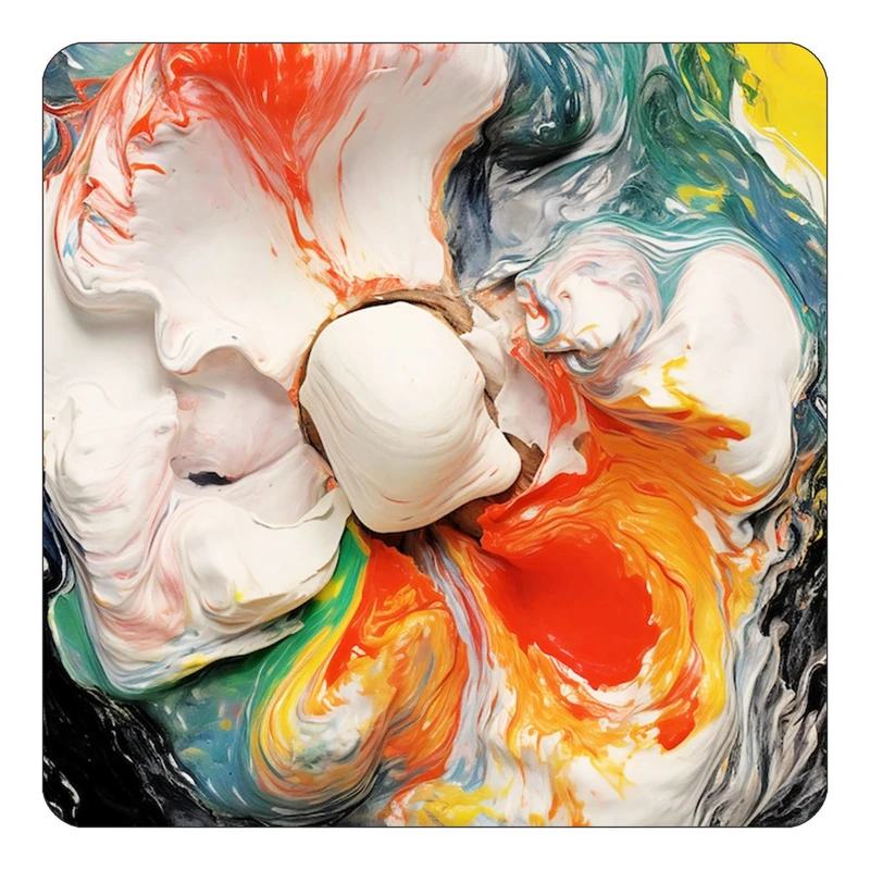 مگنت کاکتی طرح نقاشی رنگ روغن مدل mp69337