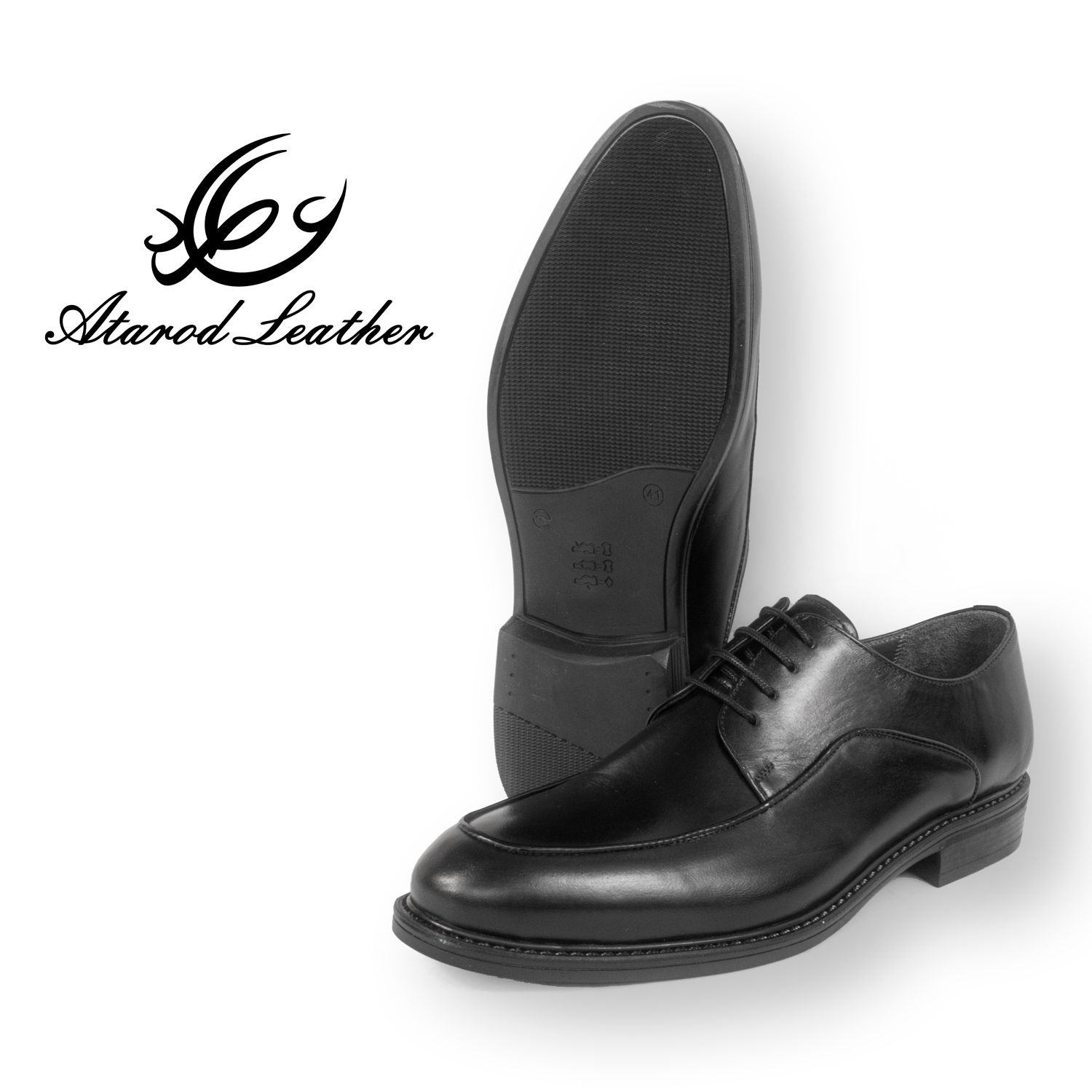 کفش مردانه چرم عطارد مدل چرم طبیعی کد SH241 - - 4