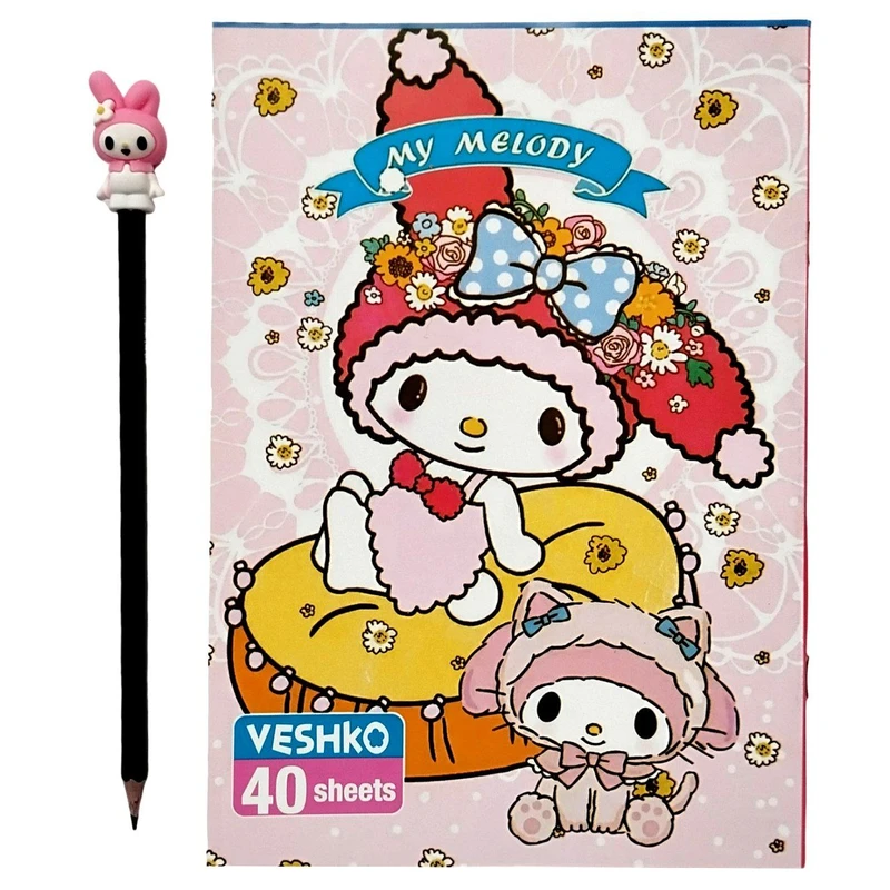 دفتر نقاشی 40 برگ وشکو مدل ملودی مجموعه سه عددی