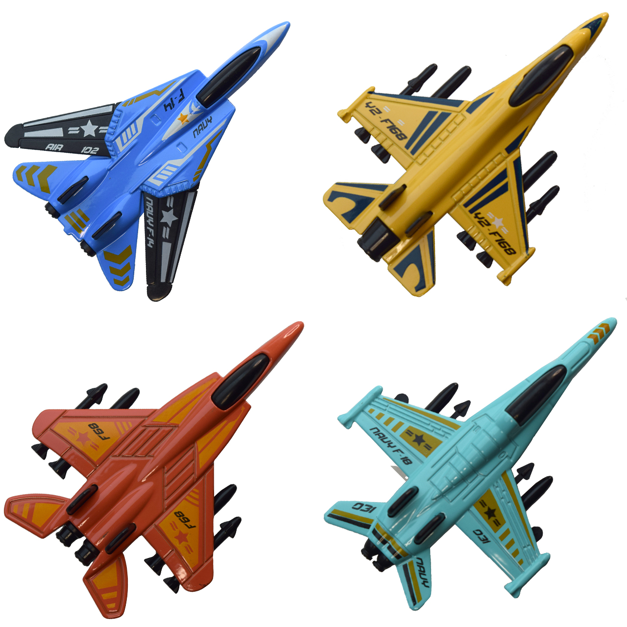 هواپیما بازی مدل جت جنگنده کد 003 مجموعه 4 عددی