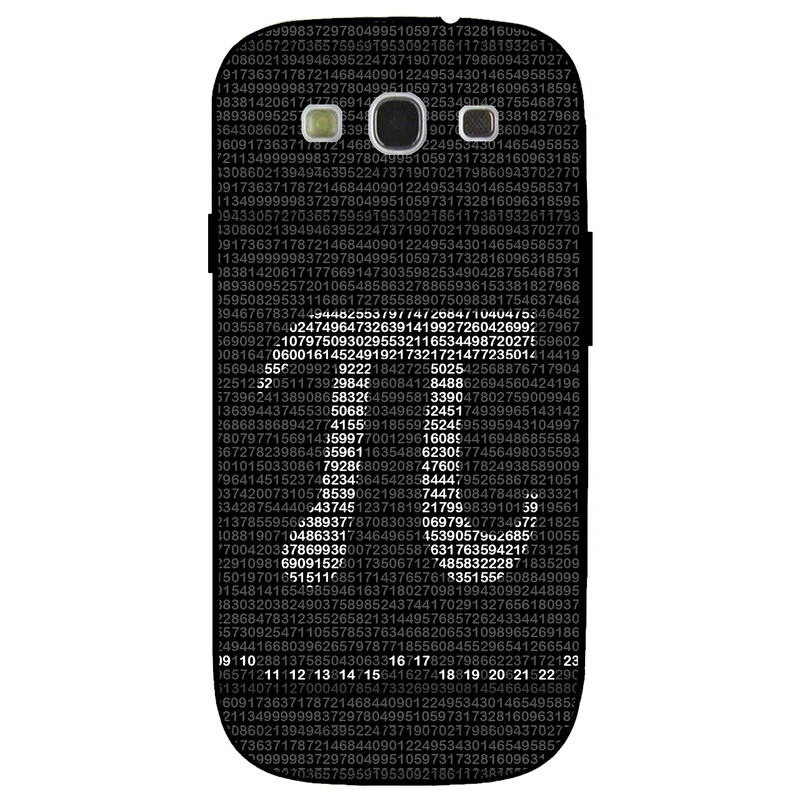 کاور مگافون طرح عدد پی مدل 7240 مناسب برای گوشی موبایل سامسونگ Galaxy S3