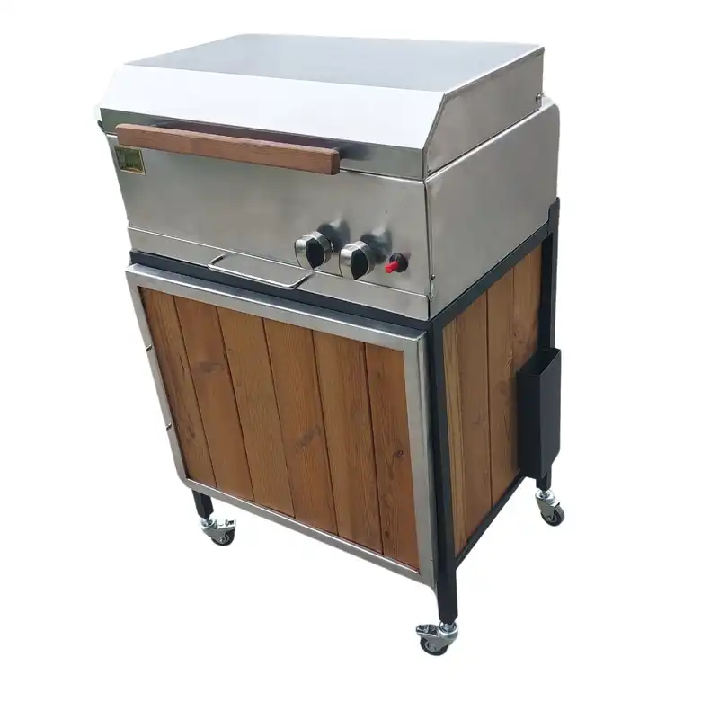باربیکیو اصلان مدل E60 استیل طرح کابینت دار