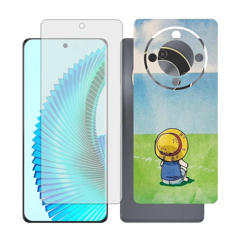 محافظ صفحه نمایش شفاف گلس مدل Together مناسب برای گوشی موبایل آنر X9b به همراه برچسب پوششی پشت گوشی