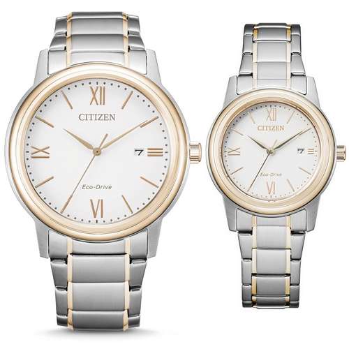 ست ساعت مچی عقربه ای زنانه و مردانه سیتی زن مدل FE1226-82A AW1676-86A