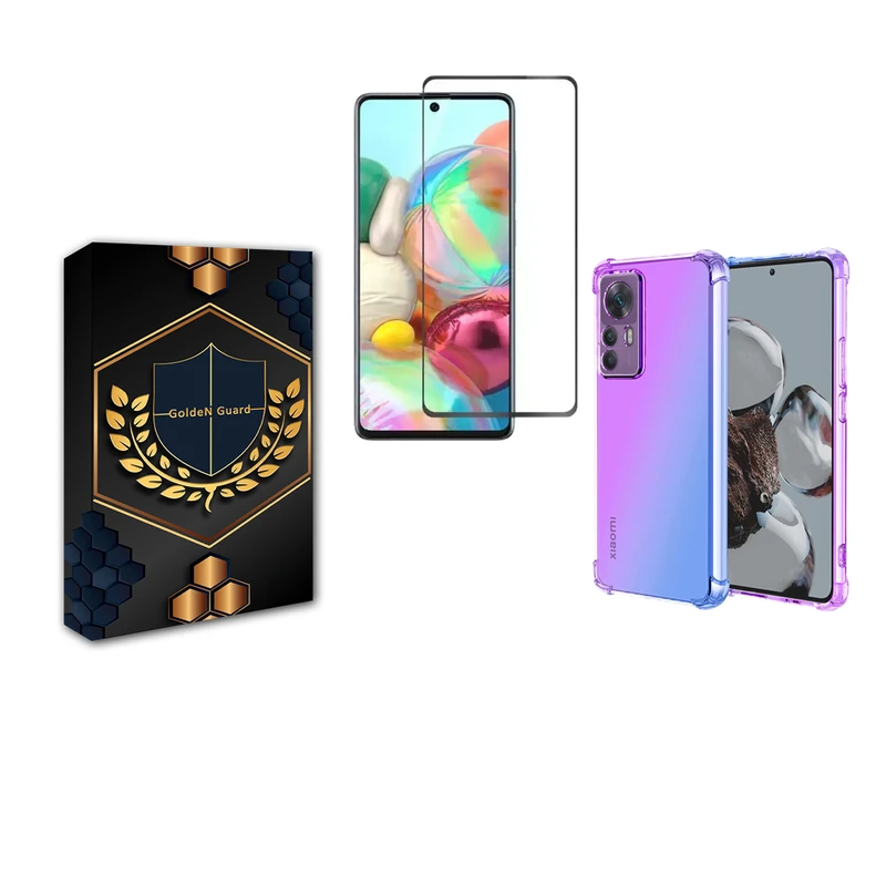 کاور گلدن گارد مدل کپسولی مناسب برای گوشی موبایل شیائومی MI12 T به همراه محافظ صفحه نمایش