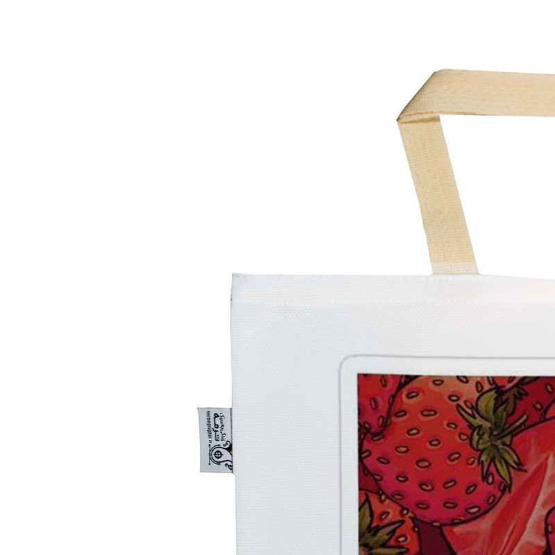 ساک خرید ترمه طراحان ایده مدل پنتون توت فرنگی کد strm0645 - SS