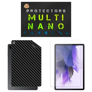 محافظ صفحه نمایش شفاف مولتی نانو مدل X-SFC مناسب برای تبلت سامسونگ Galaxy Tab S7 FE به همراه برچسب پوششی پشت