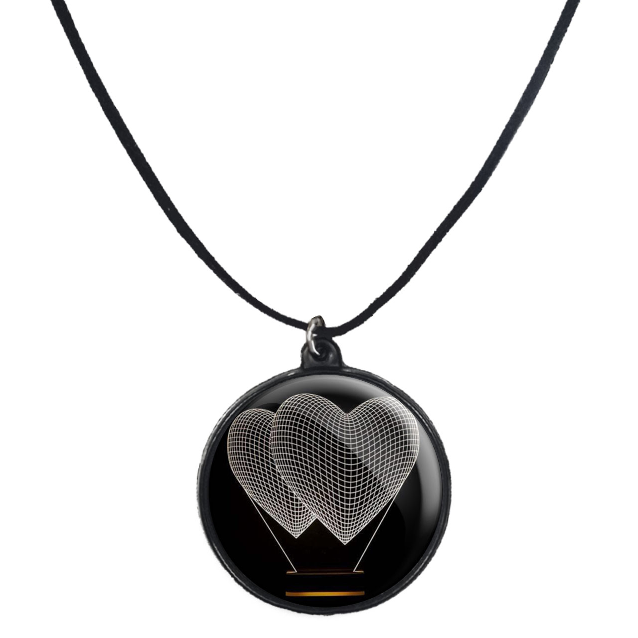 گردنبند پرمانه طرح عاشقانه کد pmb.1269 مدل دو طرفه