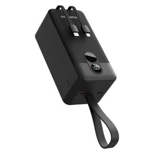 پاوربانک پرودو مدل Integrated Cables ظرفیت 50000 میلی آمپر بر ساعت