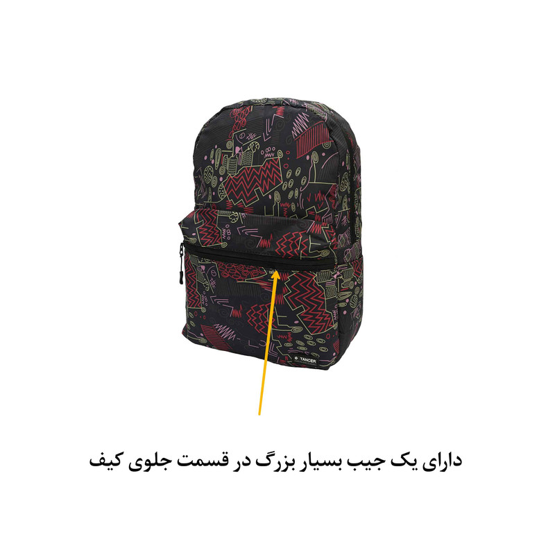 کوله پشتی تنسر مدل 136-v2 طرح سیتی