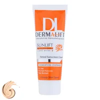 کرم ضدآفتاب رنگی درمالیفت مدل Sunlift SPF50 بژ روشن، حجم 40 میلی&zwnj;لیتر