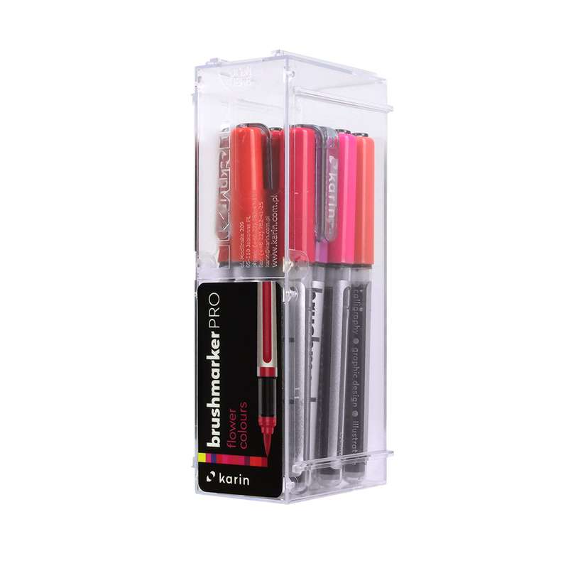 ماژیک کارین مدل Brushmarker Pro Flowers بسته 12 عددی