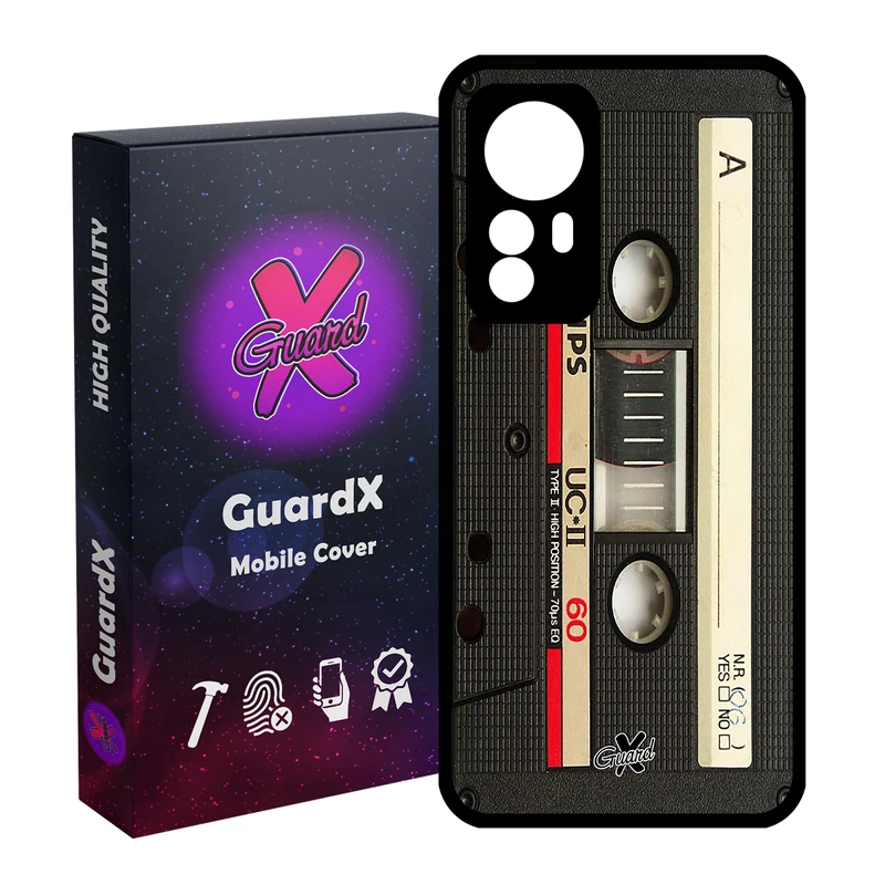 کاور گارد ایکس طرح Cassette مدل Glass10063 مناسب برای گوشی موبایل شیائومی Mi 12/Mi 12X/Mi 12S