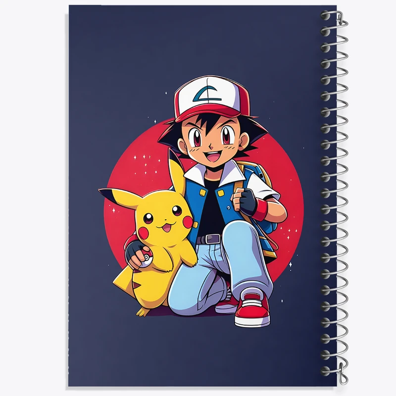 دفتر مشق 100 برگ خندالو طرح انیمه پوکمون کد N4848