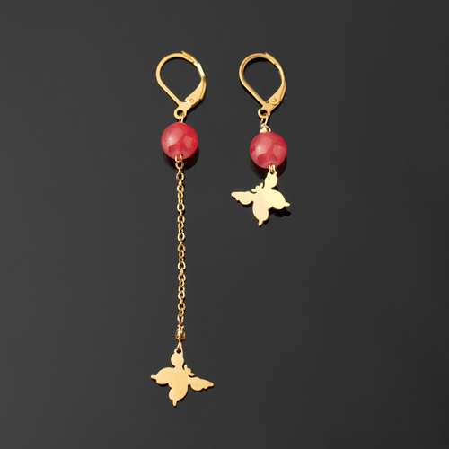 گوشواره طلا 18 عیار زنانه مدل TH122