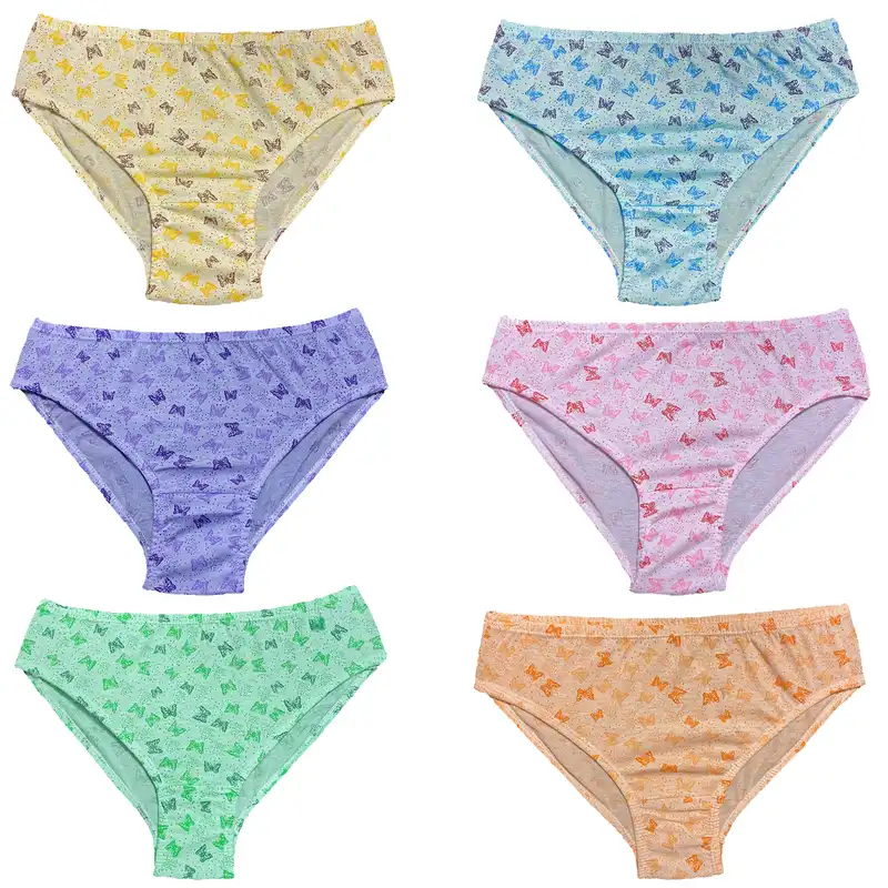 شورت زنانه مدل پروانه ای مجموعه 6 عددی