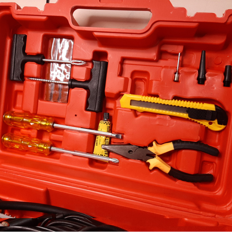 کمپرسور باد فندکی کمل مدل TUY-214 مجموعه 14 عددی