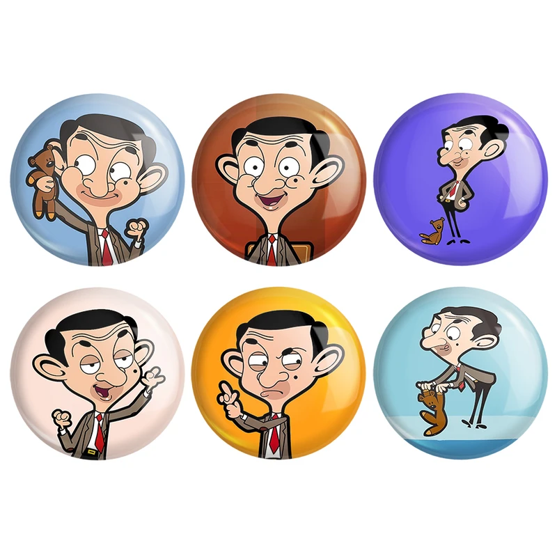 مگنت خندالو مدل مستر بین Mr Bean کد 389A مجموعه 6 عددی