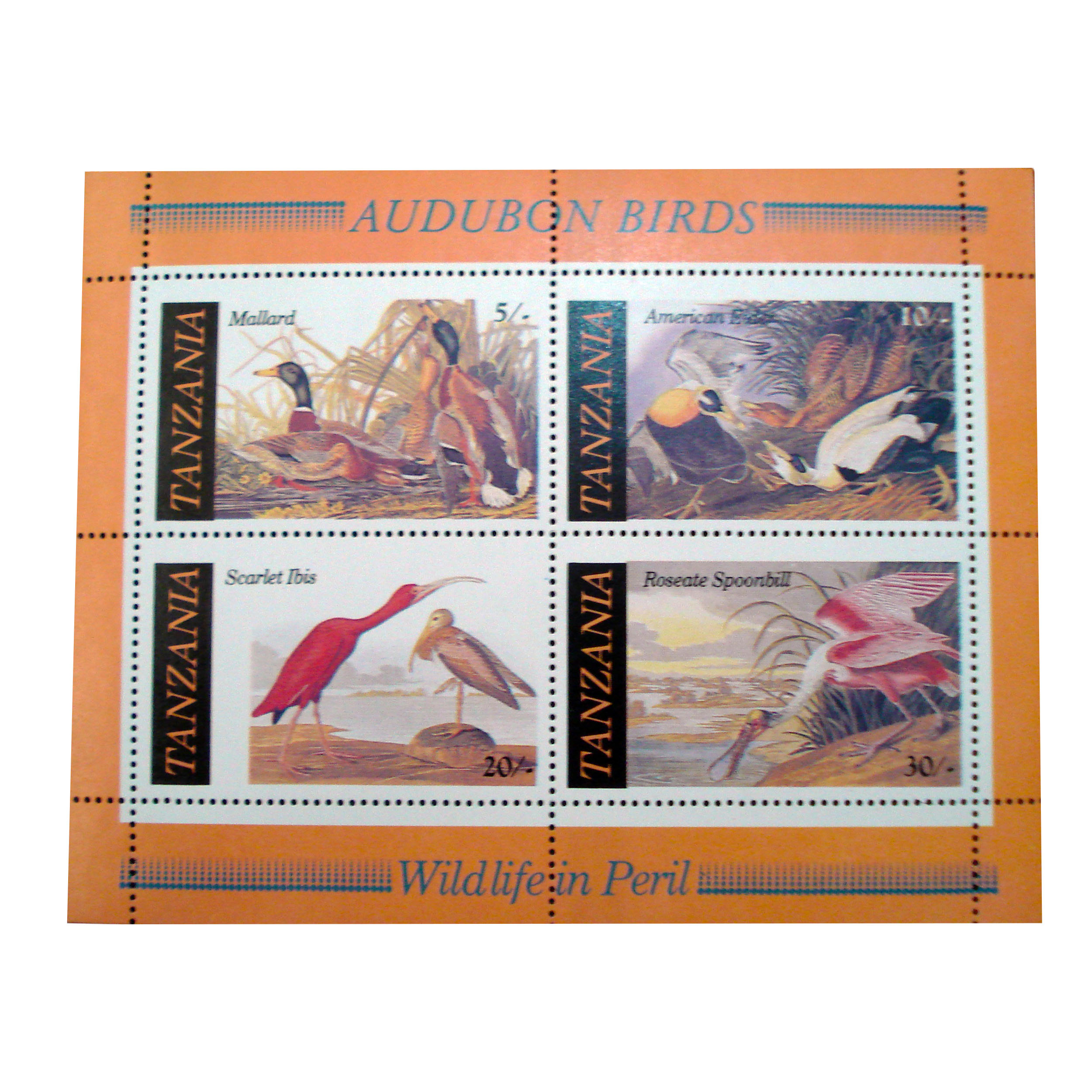 تمبر یادگاری مدل حیوانات کد bc-1319 مجموعه 4 عددی