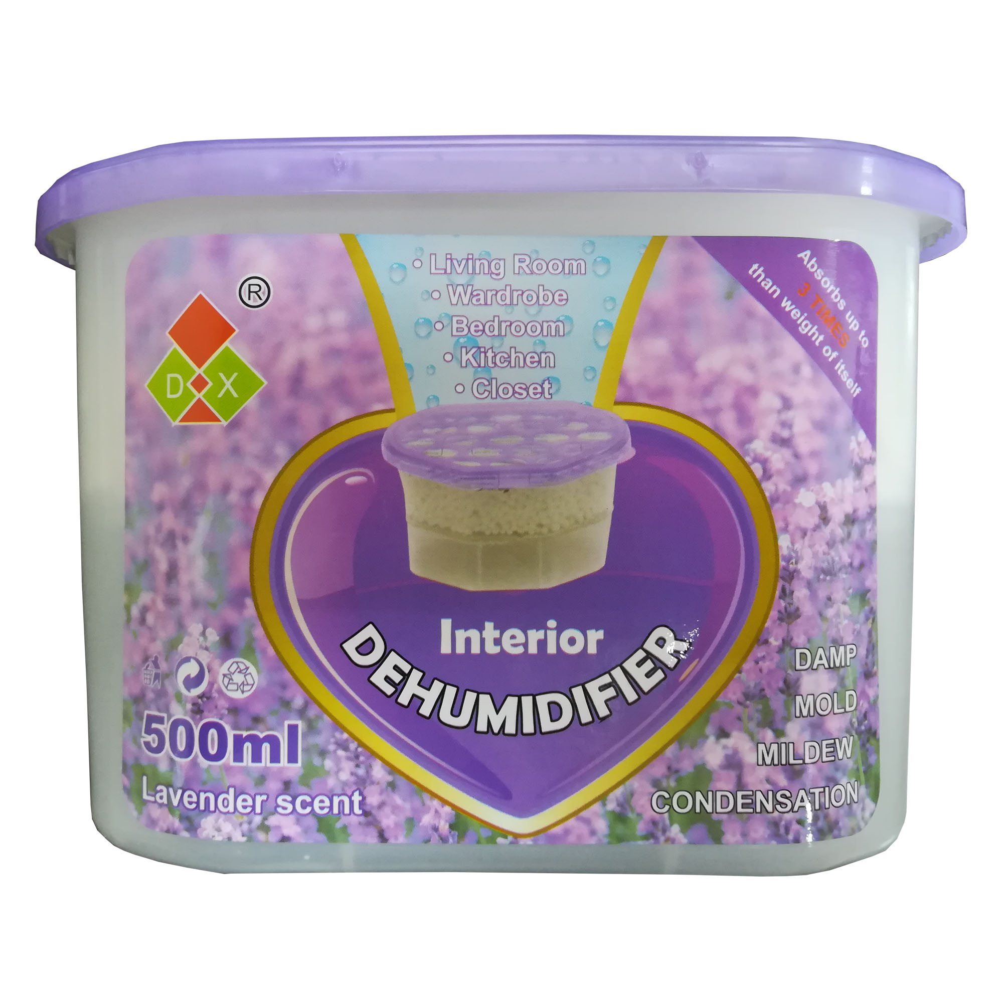 رطوبت گیر DX مدل Lavender Scent حجم 500 میلی لیتر