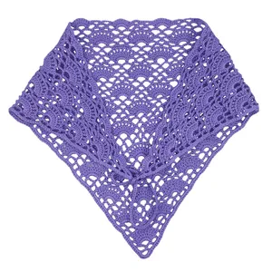 مینی اسکارف زنانه مدل گیپوری دستبافت کد 0111472