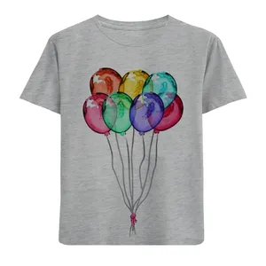 تی شرت آستین کوتاه دخترانه مدل بادکنک F588