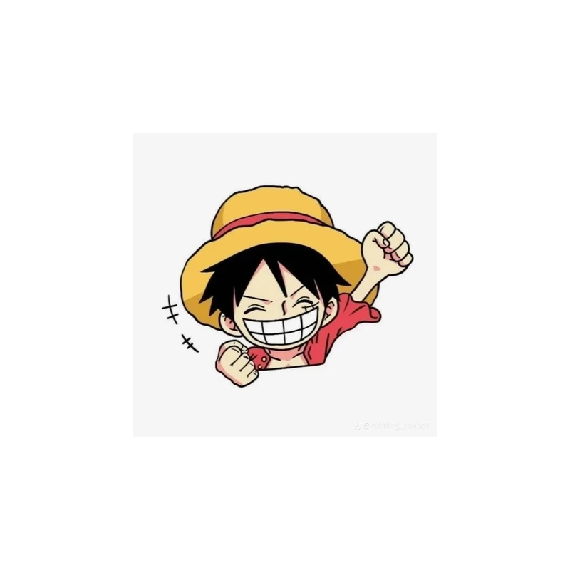 استیکر لپ تاپ و موبایل مدل انیمه طرح وان پیس مانکی دی لوفی one piece Monkey D Luffy کد 6294