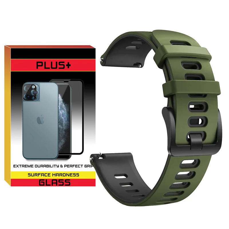 بند پلاس مدل Hike PL مناسب برای ساعت هوشمند سامسونگ Galaxy Watch 4/5/6/7/FE سایز 40/43/44/46/47 میلی متری