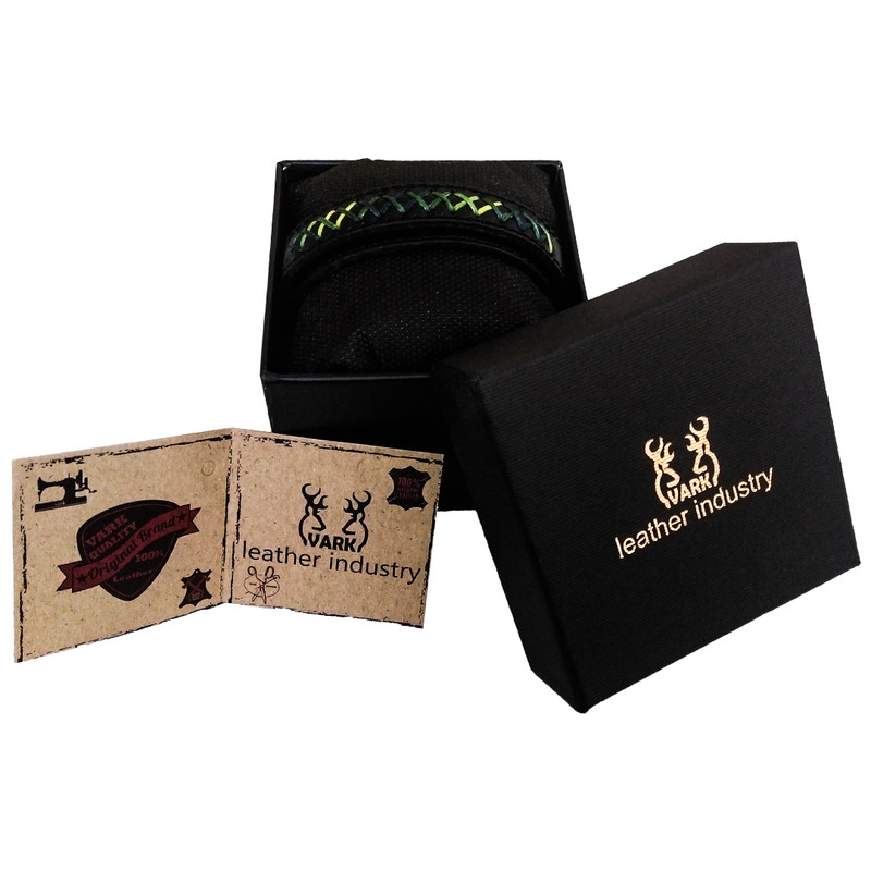 دستبند چرم وارک مدل آلما کد rb468