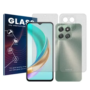 Glass Resistant model matte screen protector suitable for the Honor X6b mobile phone along with the back of the phone protector