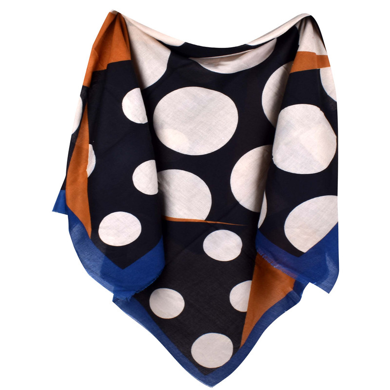 روسری زنانه مدل خال خالی