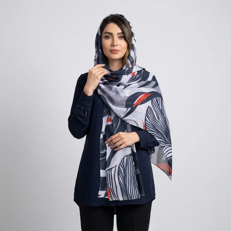 شال زنانه مدل  نخی مزونی کد a- 2046