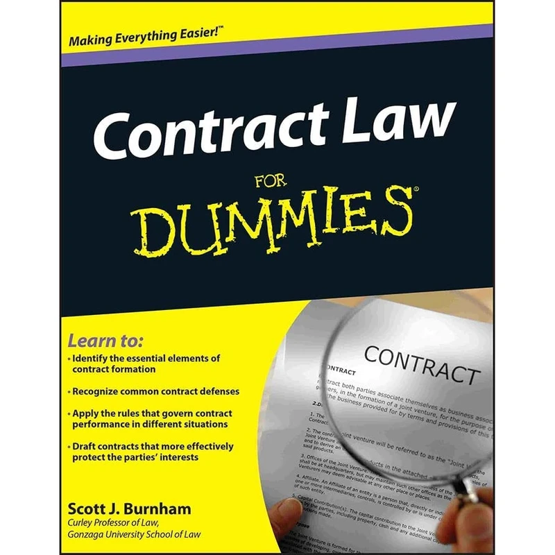 کتاب Contract Law For Dummies اثر Scott J. Burnham and Scott J. Burnham انتشارات Wiley