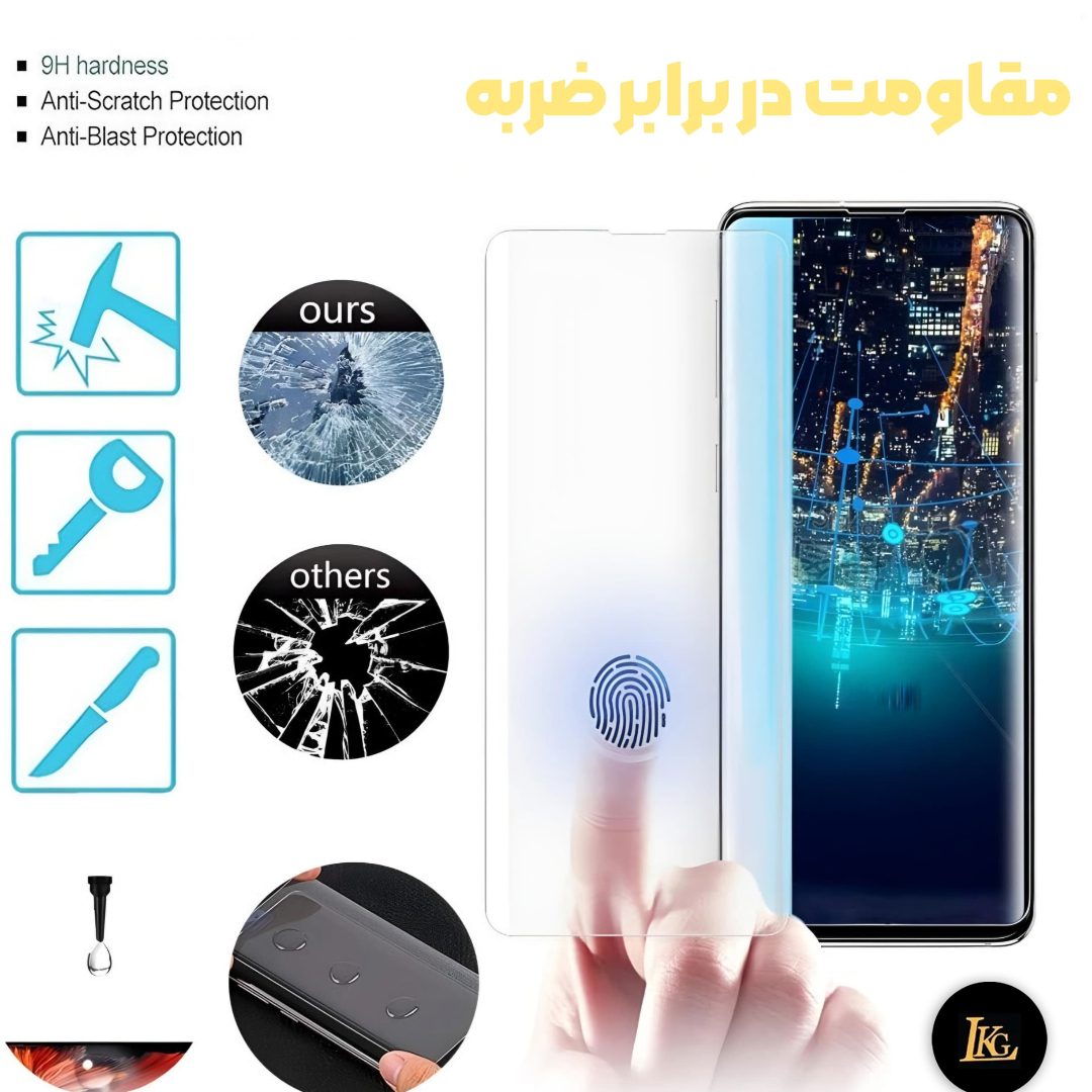 محافظ صفحه نمایش ال کا جی مدل UV مناسب برای گوشی موبایل آنر X9B 5G محافظ صفحه نمایش ال کا جی مدل UV مناسب برای گوشی موبایل آنر X9B 5G