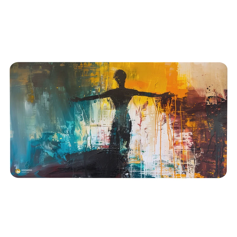 ماوس پد هومرو مدل MX2655 طرح نقاشی آبرنگی