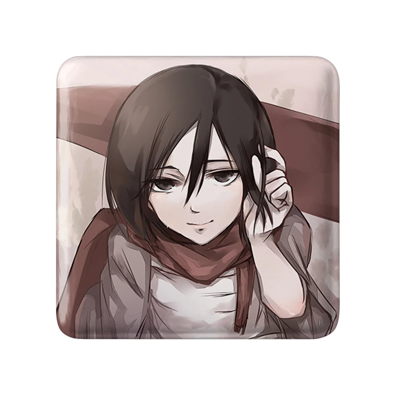 مگنت خندالو طرح میکاسا اکرمن انیمه اتک آن تایتان Attack on Titan  مدل مربعی کد 18600