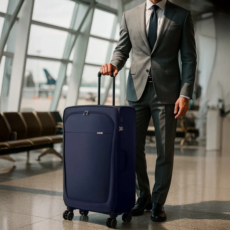 عکس شماره 21 : چمدان نیلپر توریستر مدل آوان-ntls111001 سایز بزرگ ارتفاع 77 سانتی متر