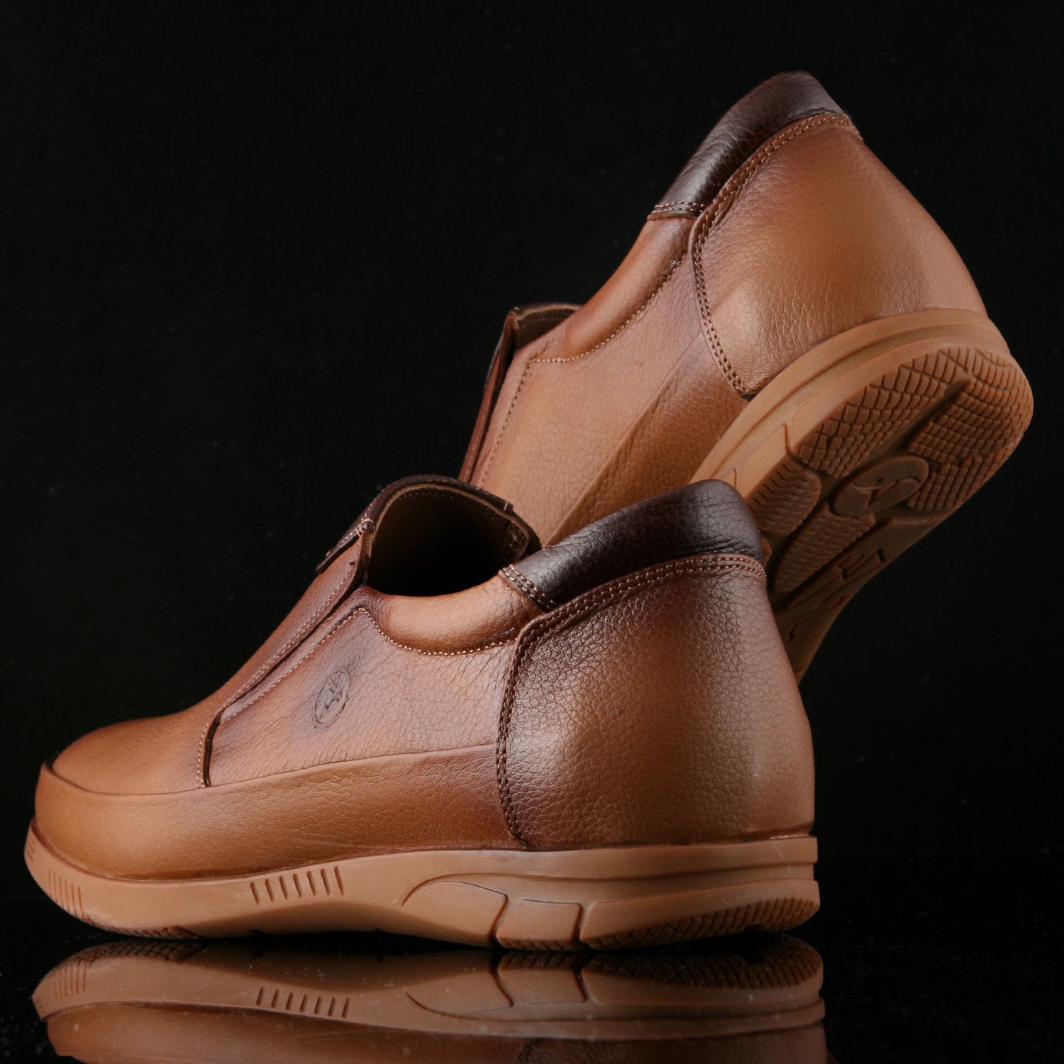 کفش طبی مردانه چرم یلسان مدل  کامینASL-KMN-513-GF -  - 2
