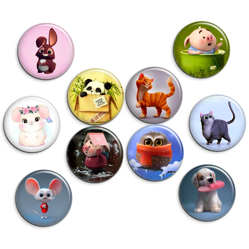 پیکسل پرمانه طرح حیوانات کیوت کد pmg.7201 مجموعه 10 عددی