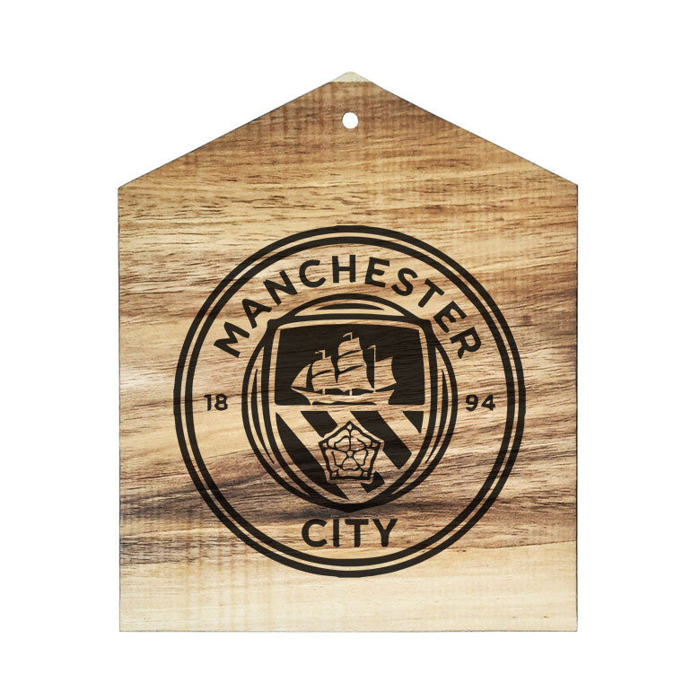 دیوار کوب چوبی مدل تیم فوتبال منچستر سیتی 