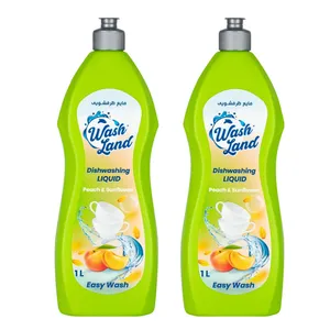 مایع ظرفشویی هلو واش لند  - 1 لیتر بسته 2 عددی