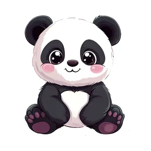 استیکر پارچه و لباس پاد آفرین مدل پاندا کد 211