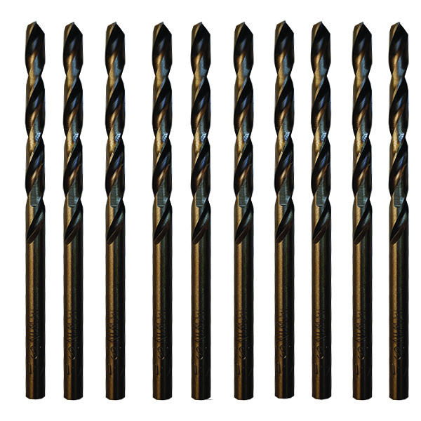 مجموعه 10 عددی مته آهن مدل HSS سایز 2.5 میلی متر