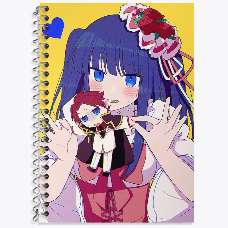 دفتر زبان 50 برگ خندالو مدل دو خط طرح بازی اومینکو (Umineko) کد 34622