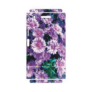 MAHOOT Purple-Flower-FullSkin Cover Sticker for Sony Xperia XZ1