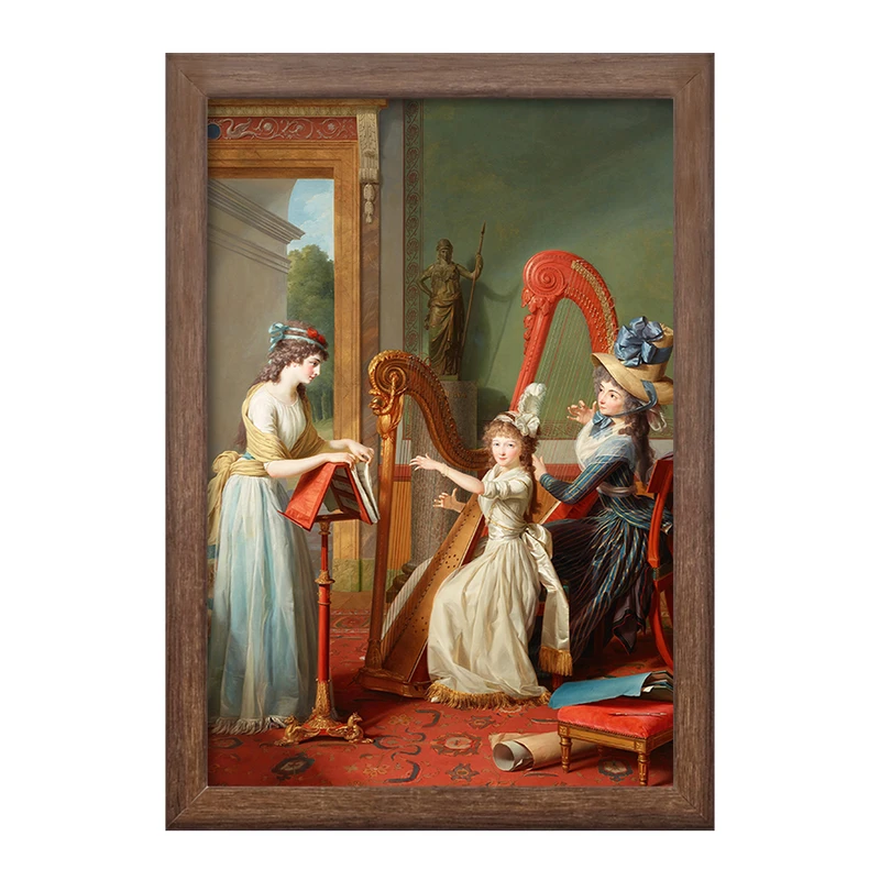 تابلو خندالو طرح نقاشی درس هارپ اثر ژان آنتوان تئودور ژیروس کد F12128