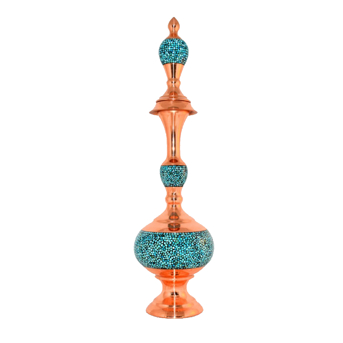 تنگ فیروزه کوبی مدل شلغمی کد 60