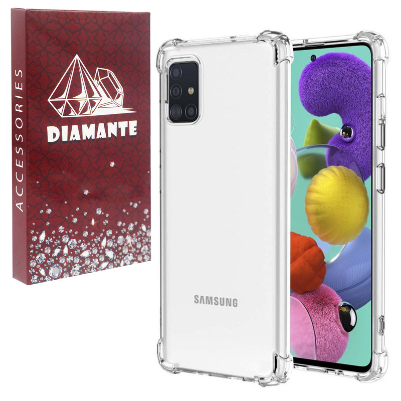 کاور دیامانته مدل بی رنگ مناسب برای گوشی موبایل سامسونگ Galaxy A51