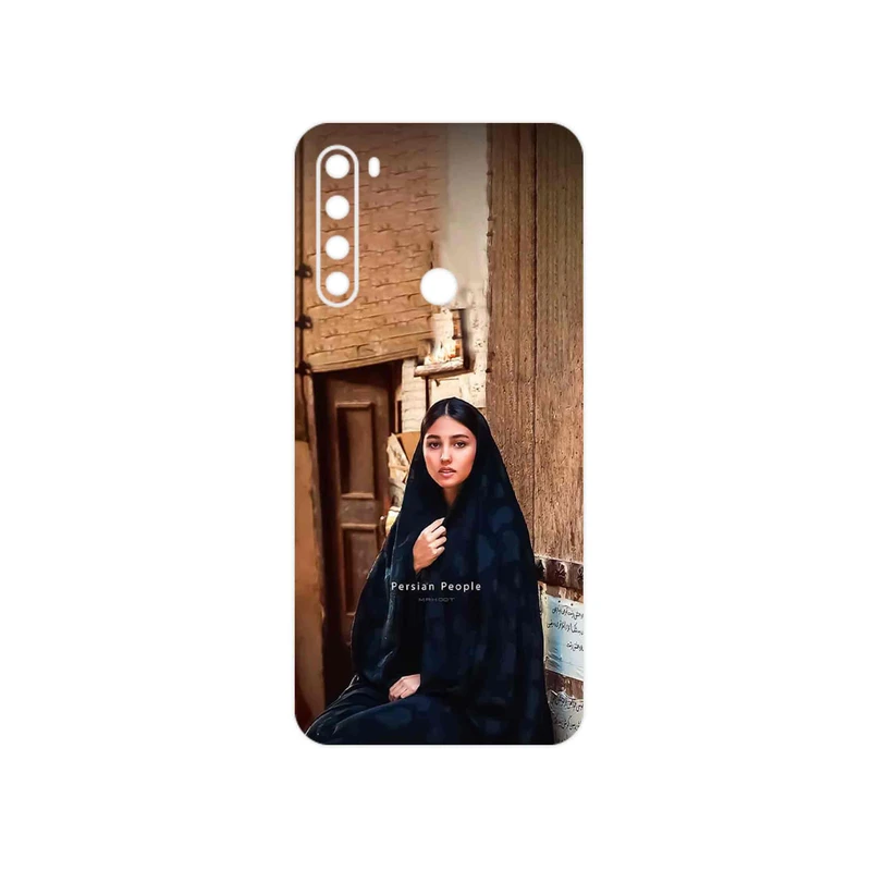 برچسب پوششی ماهوت مدل Portrait of an Iranian Woman مناسب برای گوشی موبایل شیائومی Redmi Note 8 2021